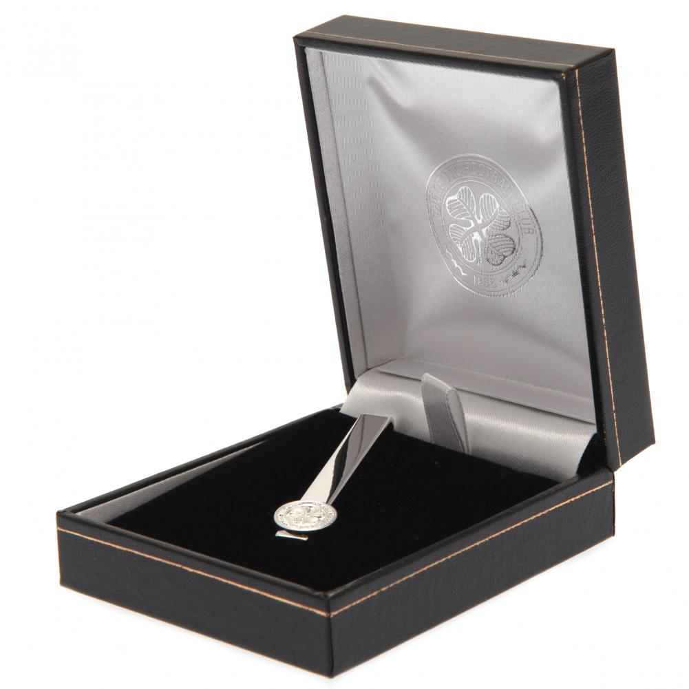 Official Celtic FC Silver Plated Tie Slide