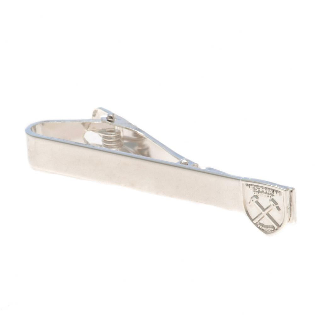 Official West Ham United FC Silver Plated Tie Slide