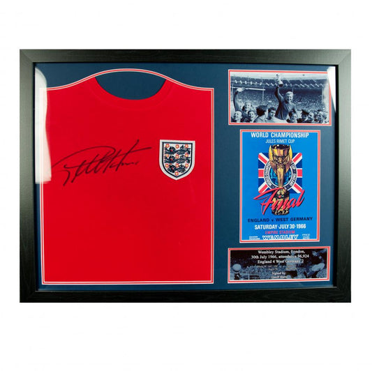 Official England FA Sir Geoff Hurst Signed Shirt (Framed)