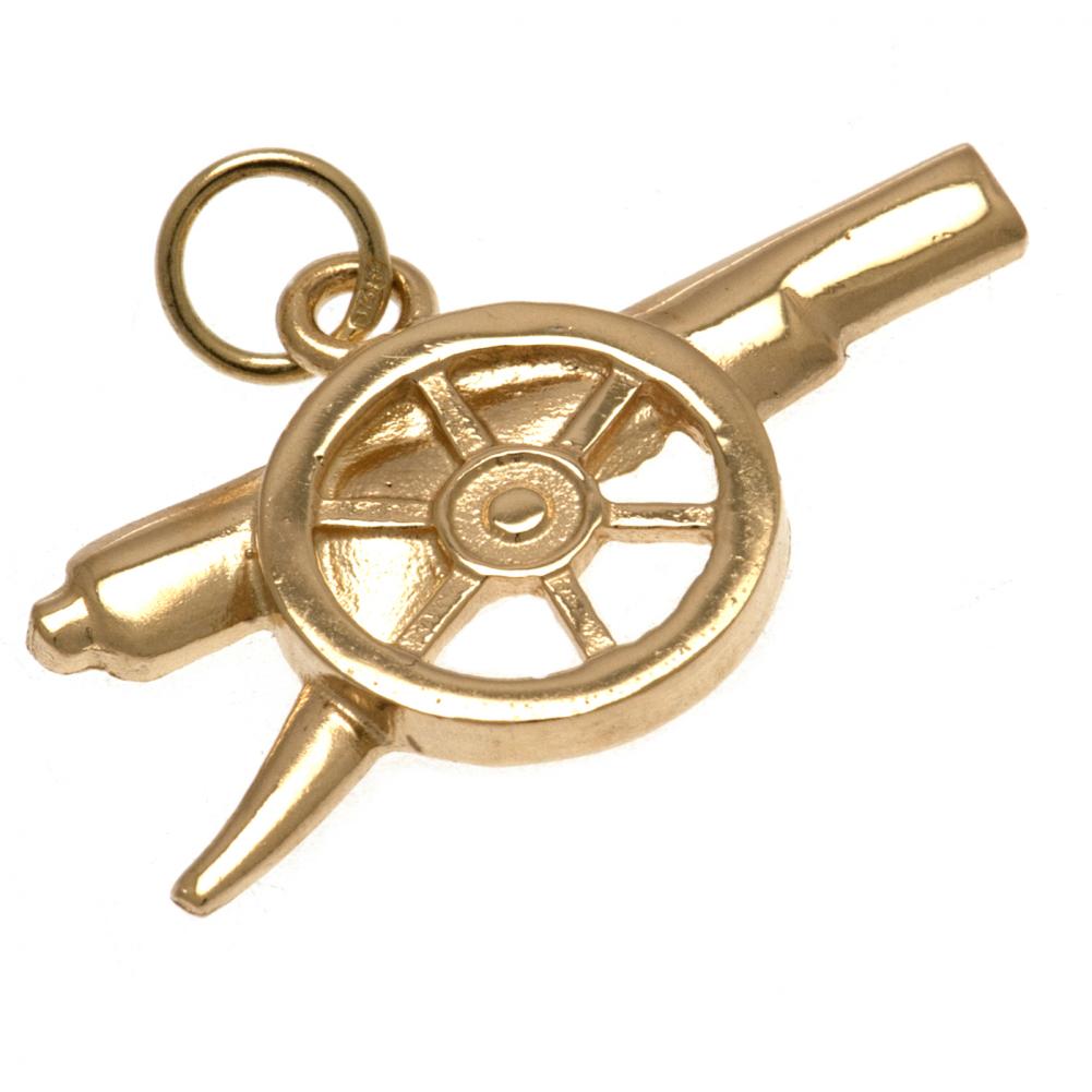 Official Arsenal FC 9ct Gold Pendant Cannon