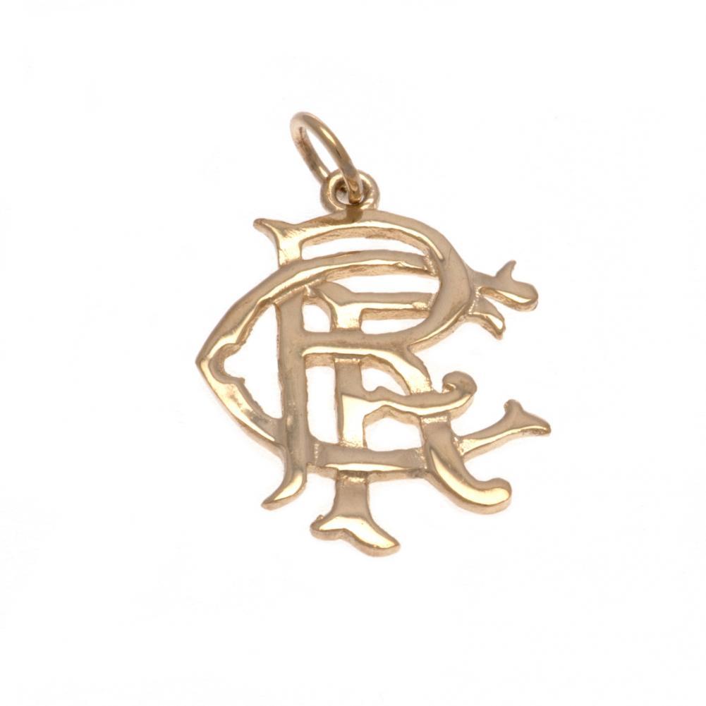 Official Rangers FC 9ct Gold Pendant Small