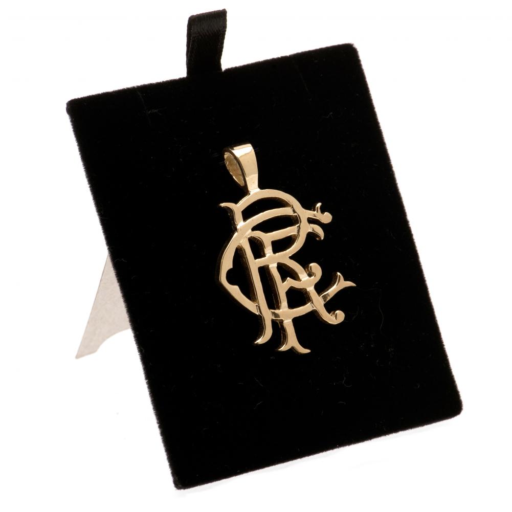 Official Rangers FC 9ct Gold Pendant Heavy Medium