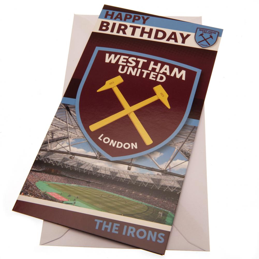 Official West Ham United FC Stadium Birthday Card