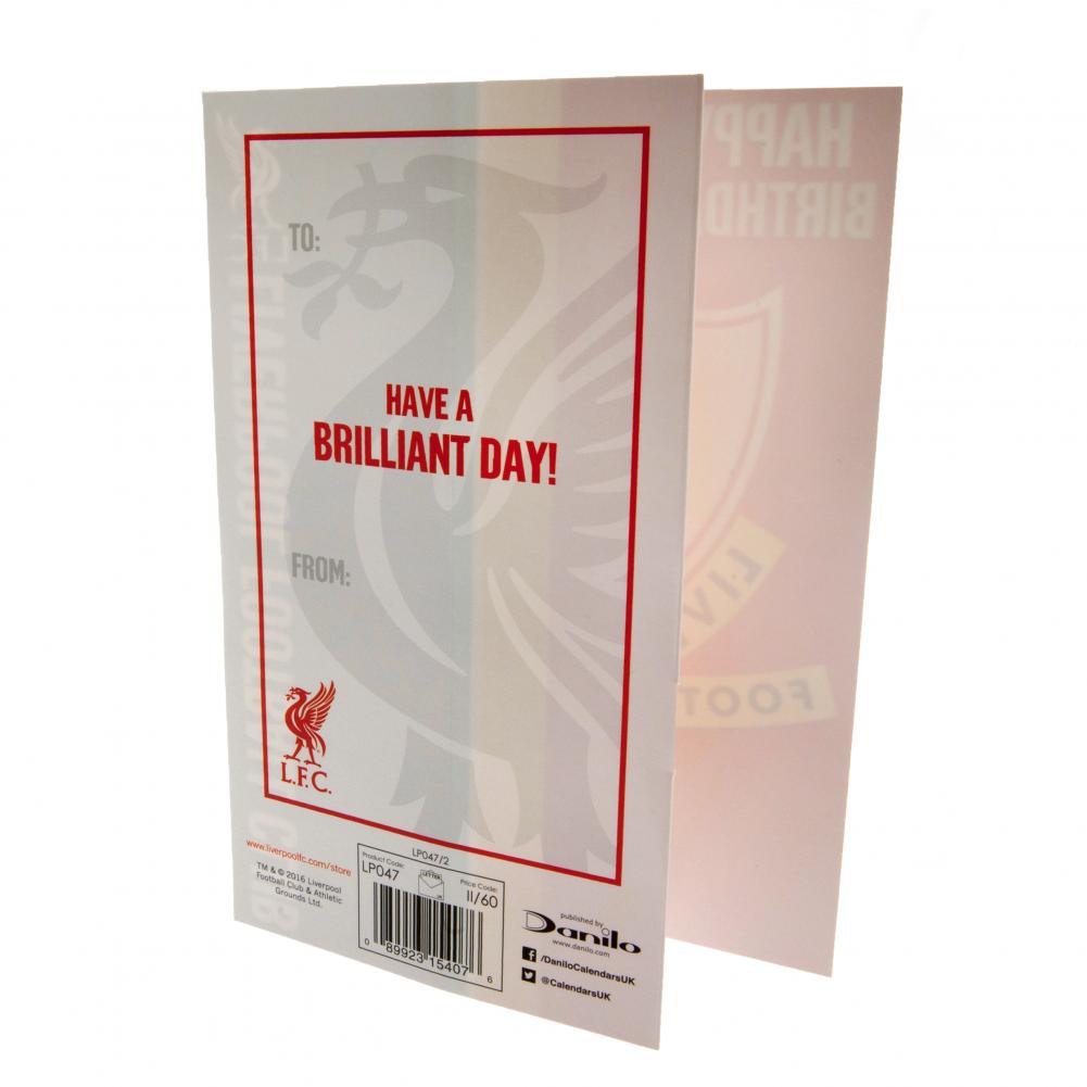 Official Liverpool FC Liverbird Birthday Card