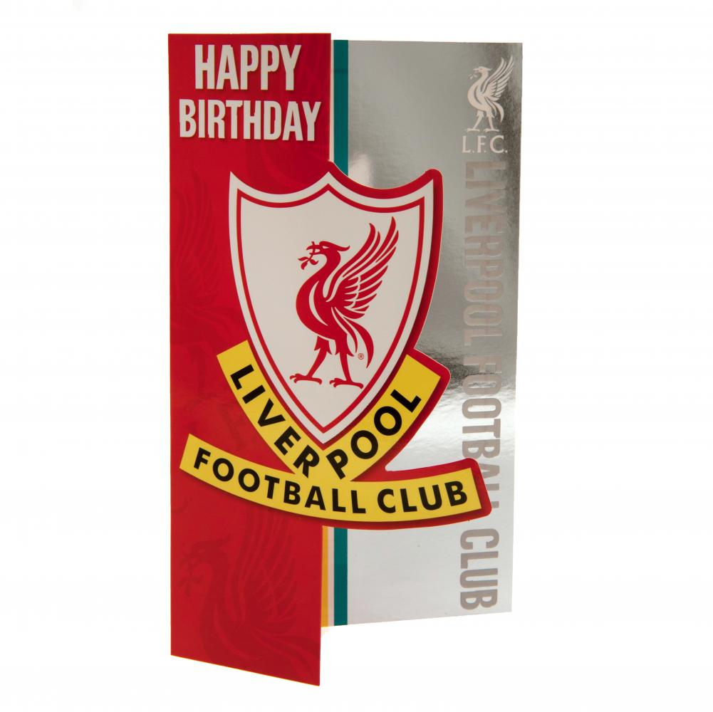 Official Liverpool FC Liverbird Birthday Card