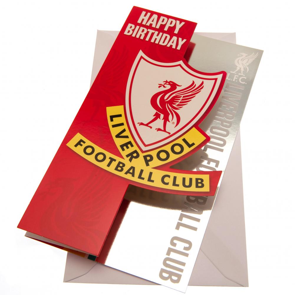 Official Liverpool FC Liverbird Birthday Card