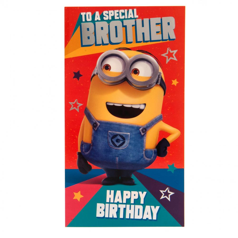 Official Despicable Me 3 Minion Birthday Card Brother