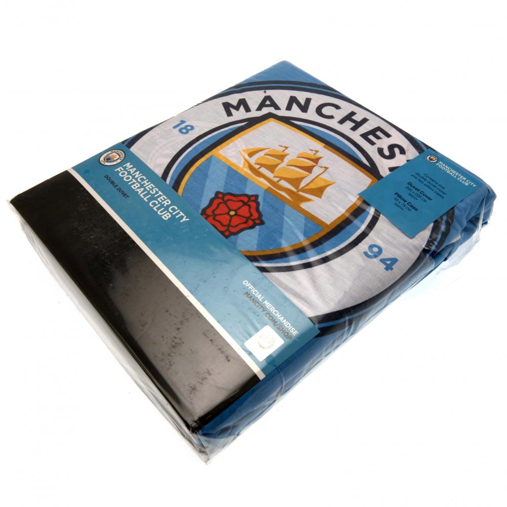 Official Manchester City FC Pulse Double Duvet Set