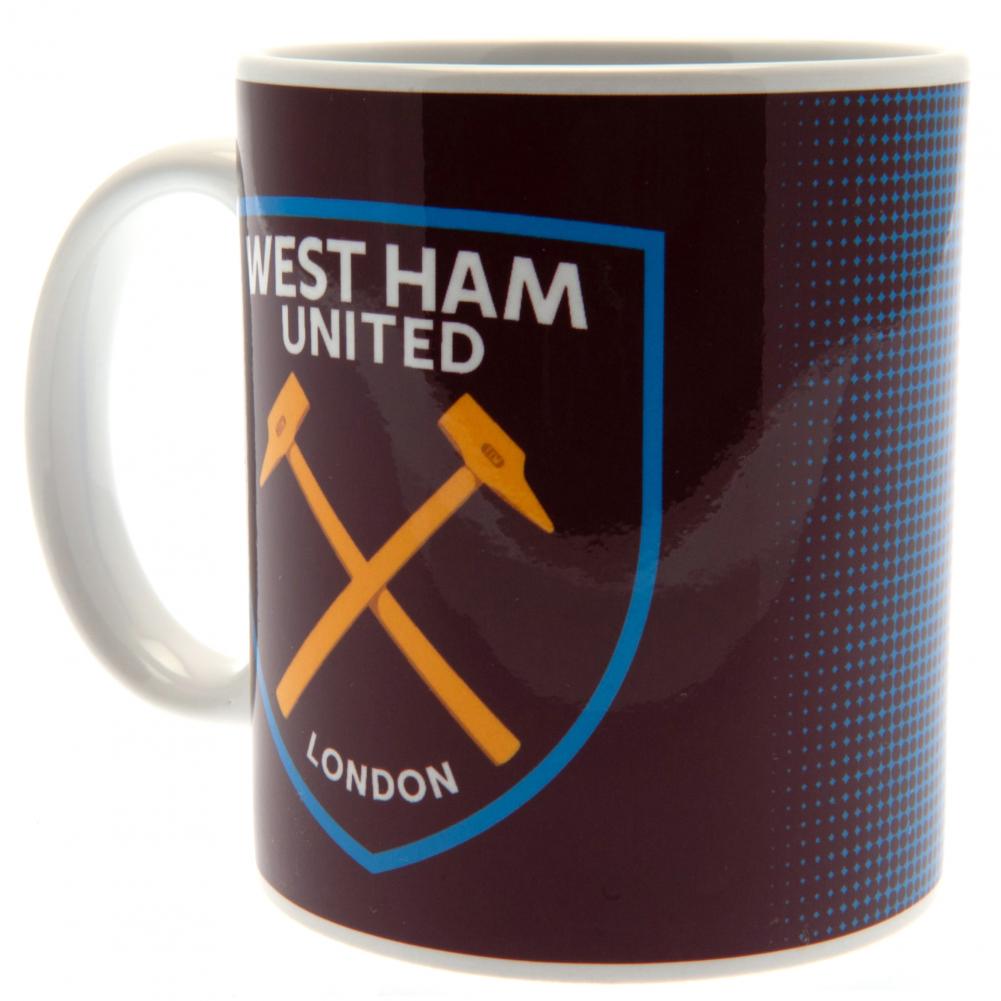 Official West Ham United FC Halftone Mug