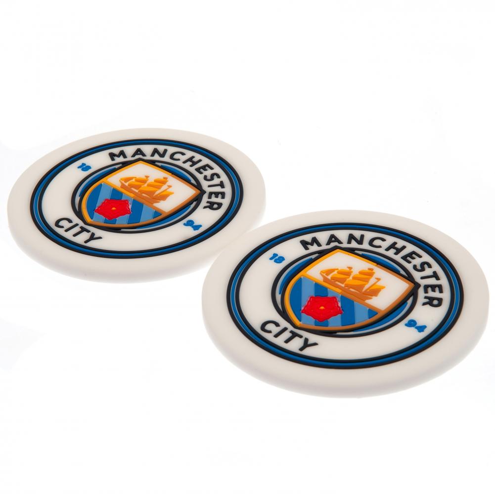 Official Manchester City FC 2pk Coaster Set