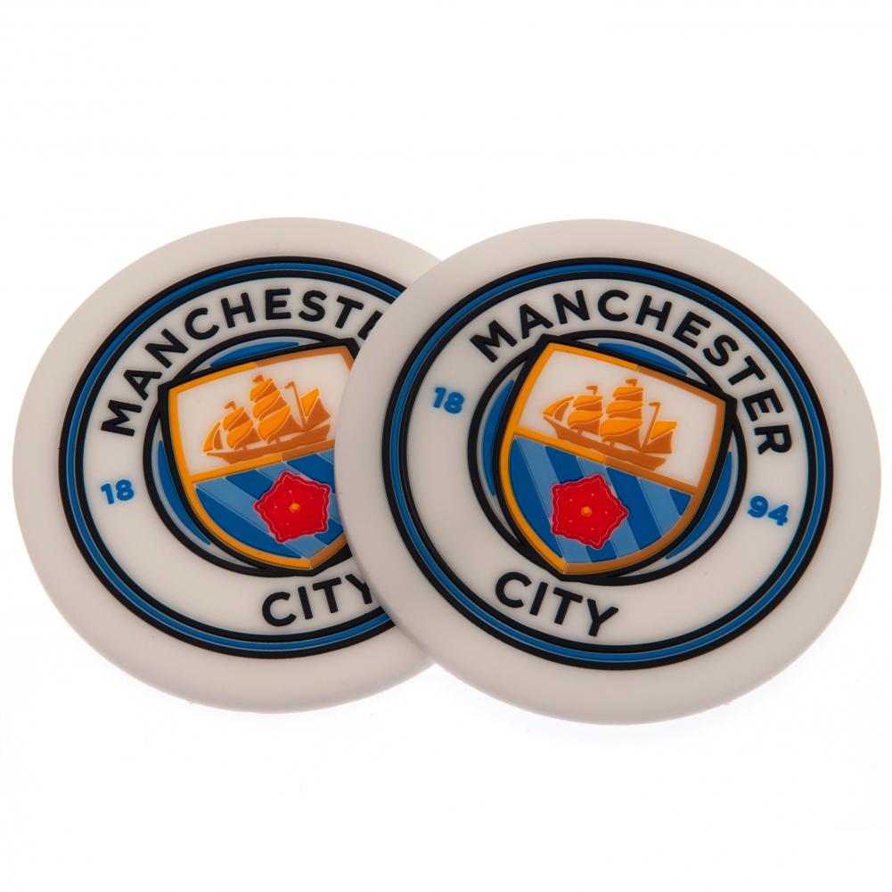 Official Manchester City FC 2pk Coaster Set