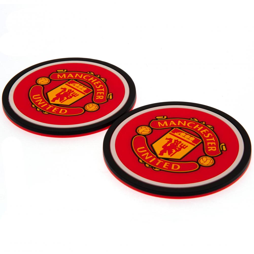 Official Manchester United FC 2pk Coaster Set