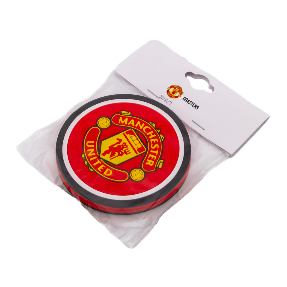 Official Manchester United FC 2pk Coaster Set