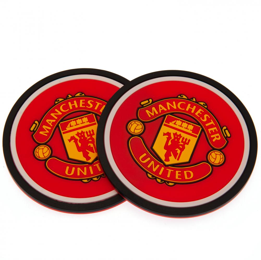 Official Manchester United FC 2pk Coaster Set