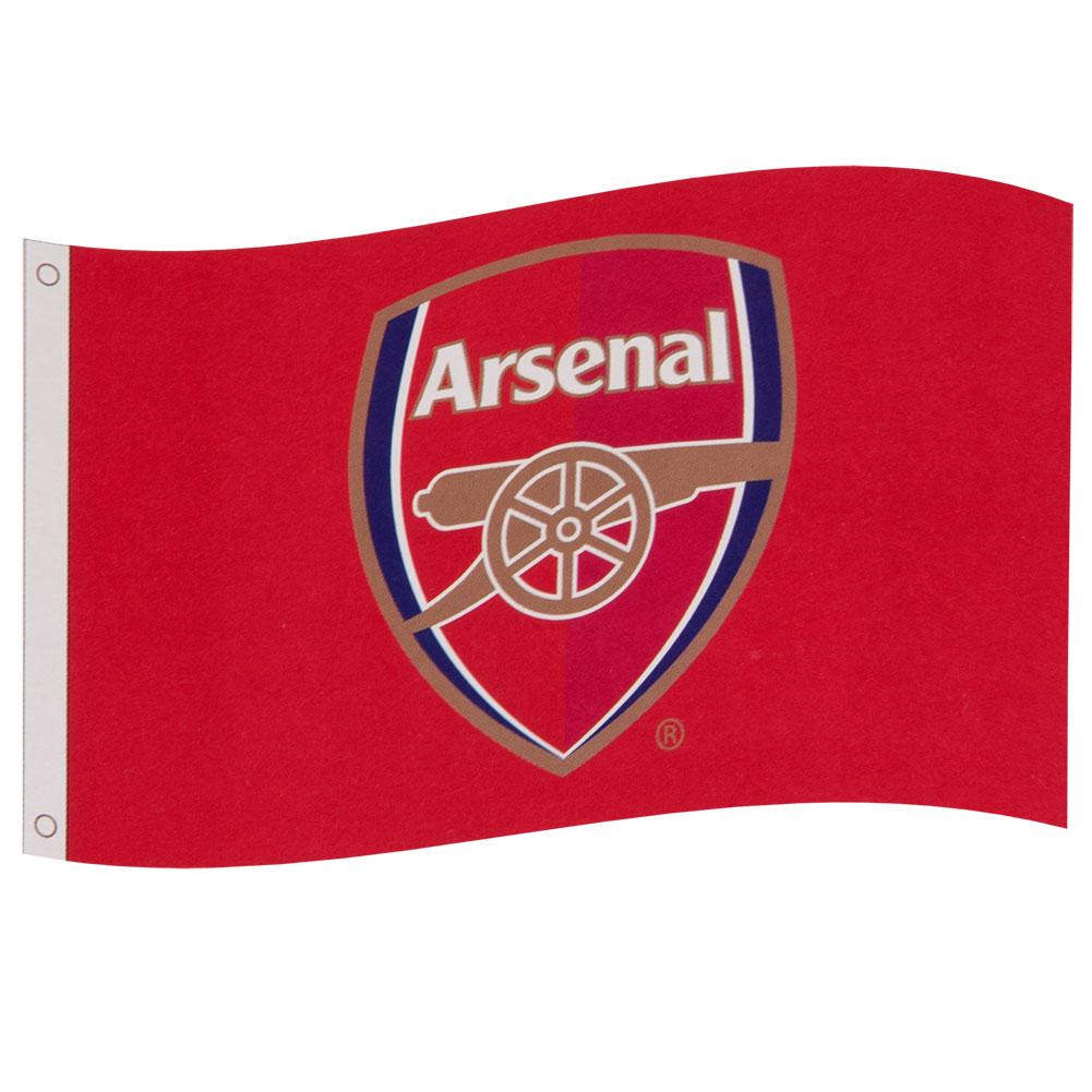 Official Arsenal FC Core Crest Flag