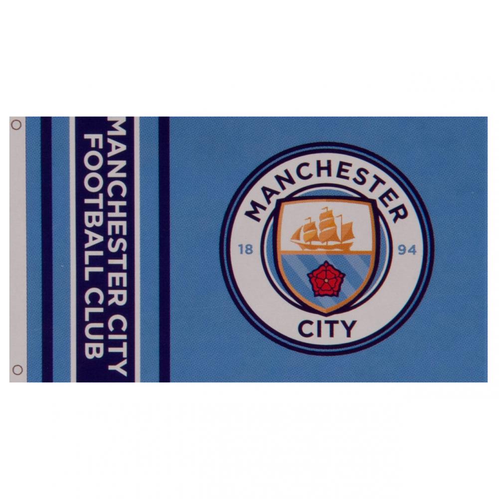 Official Manchester City FC Wordmark Flag