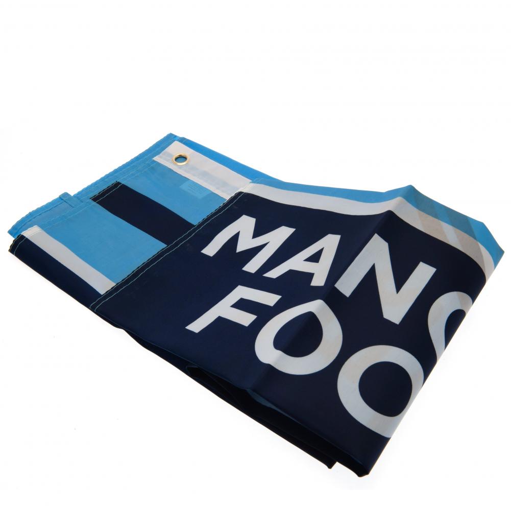 Official Manchester City FC Wordmark Flag