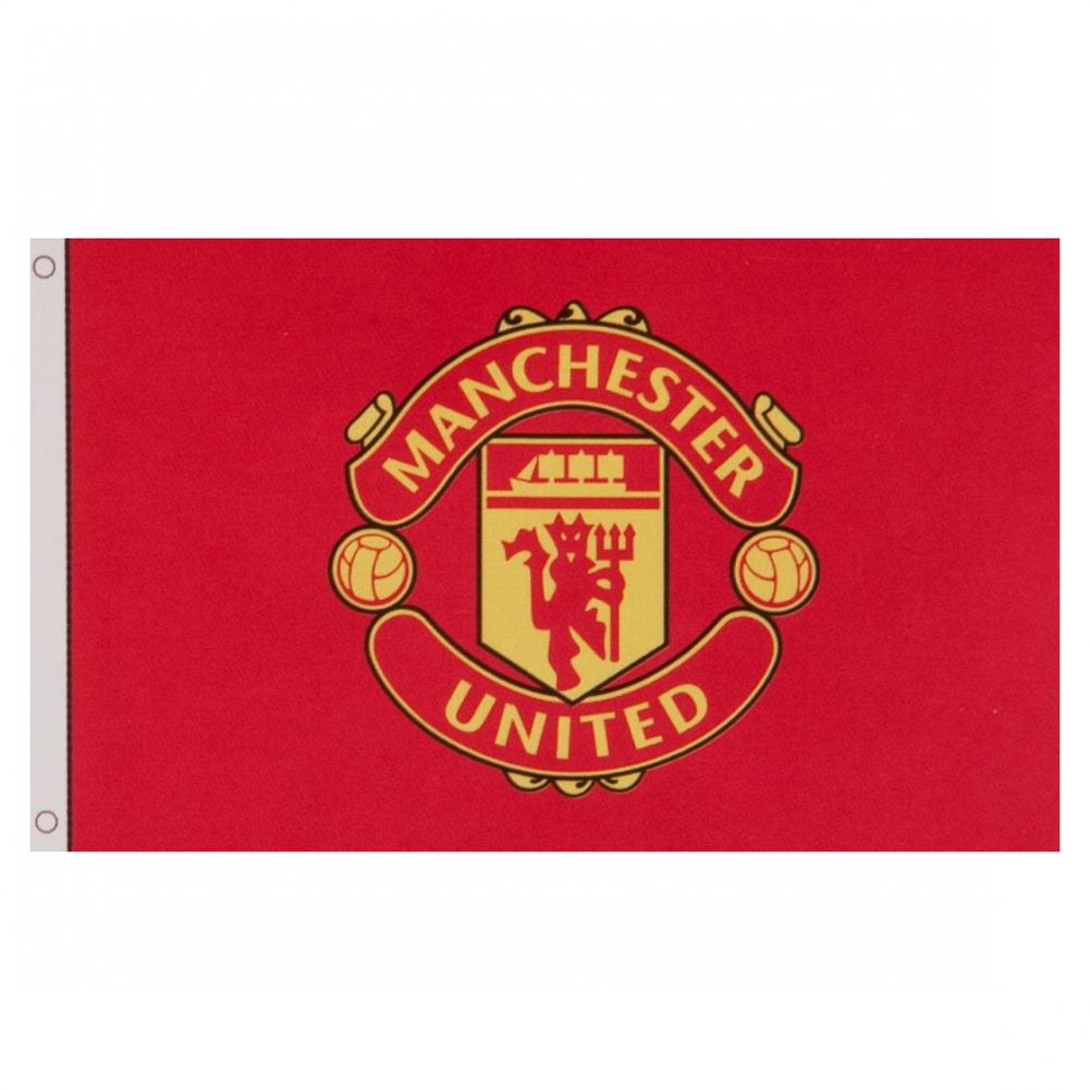 Official Manchester United FC Core Crest Flag