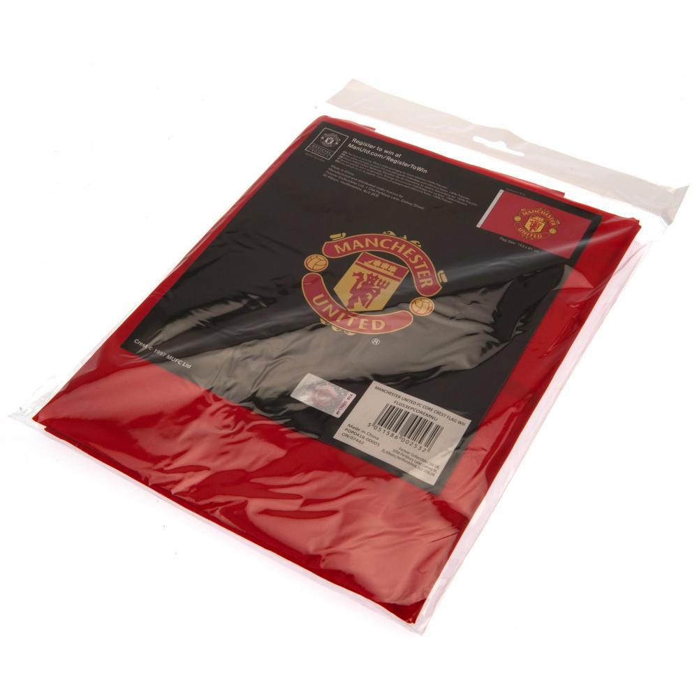 Official Manchester United FC Core Crest Flag