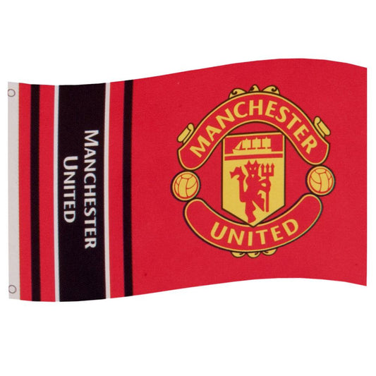 Official Manchester United FC Wordmark Flag