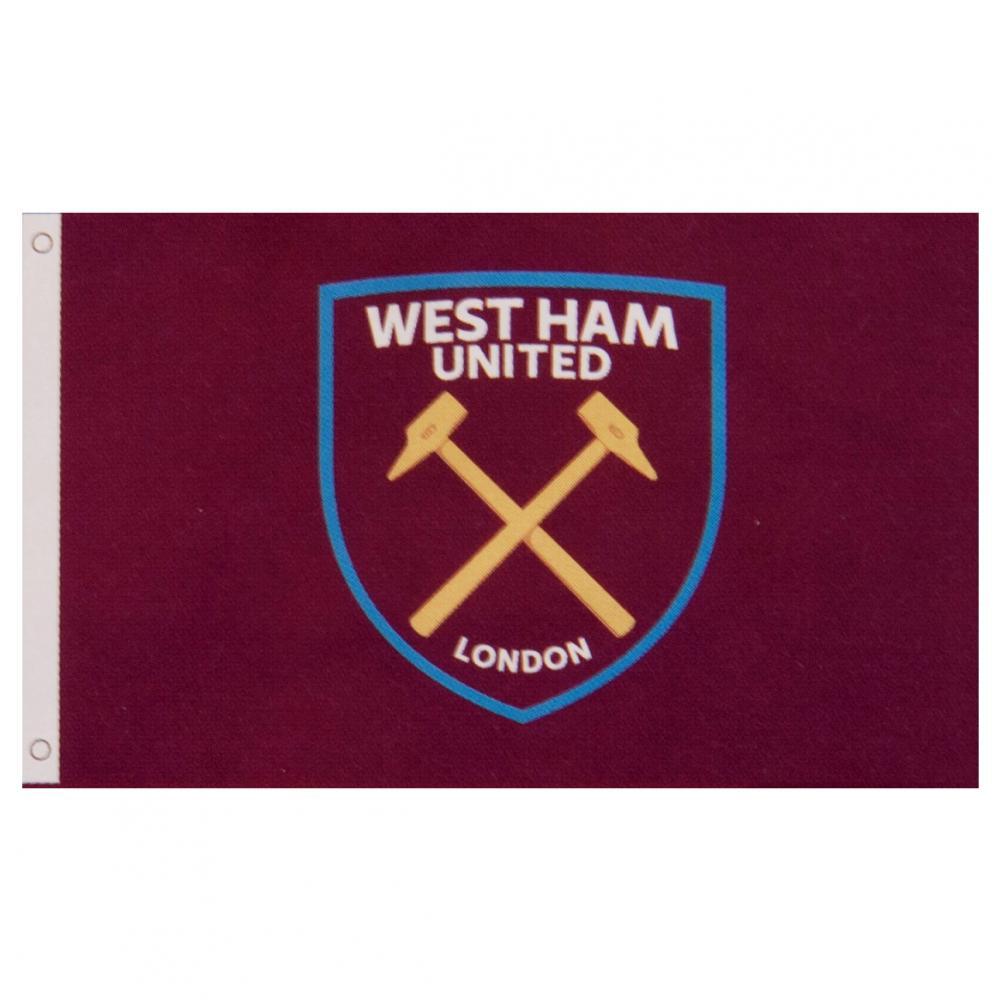 Official West Ham United FC Core Crest Flag