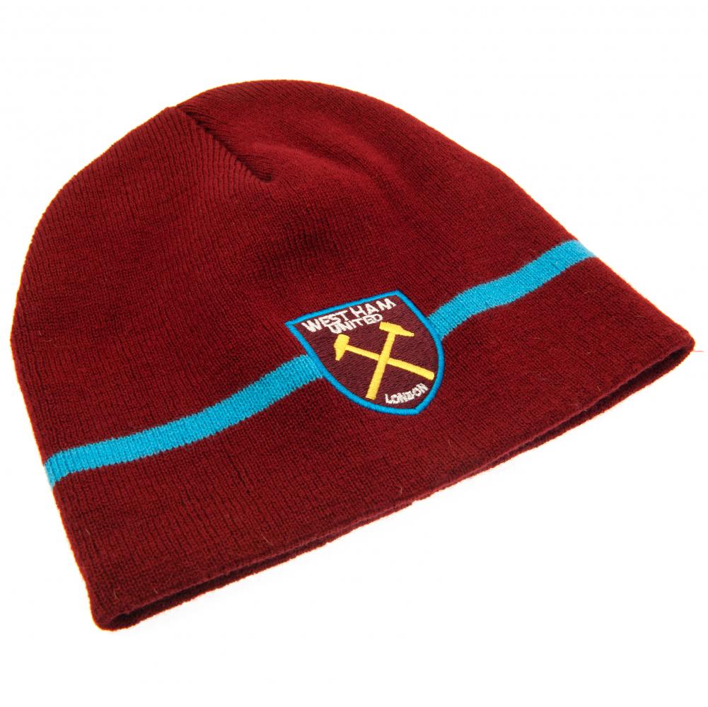 Official West Ham United FC Stripe Beanie