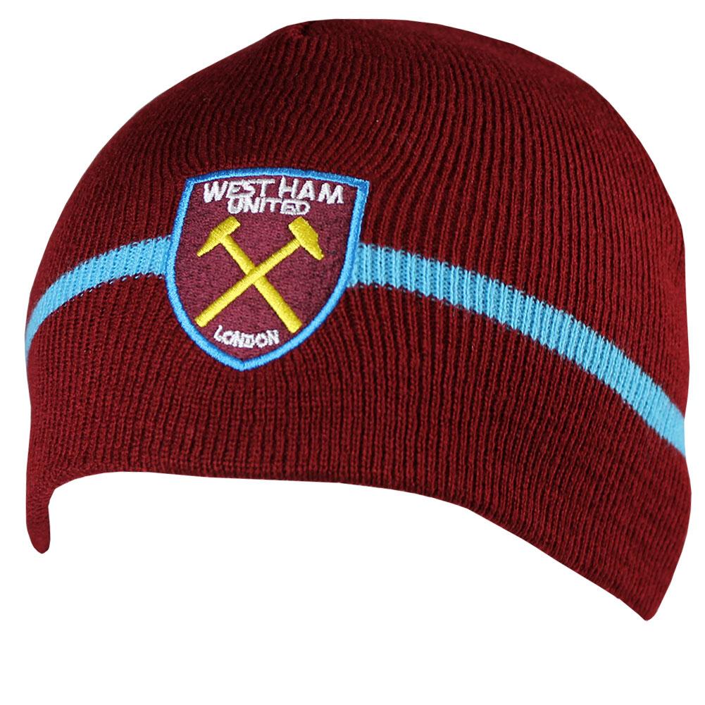 Official West Ham United FC Stripe Beanie