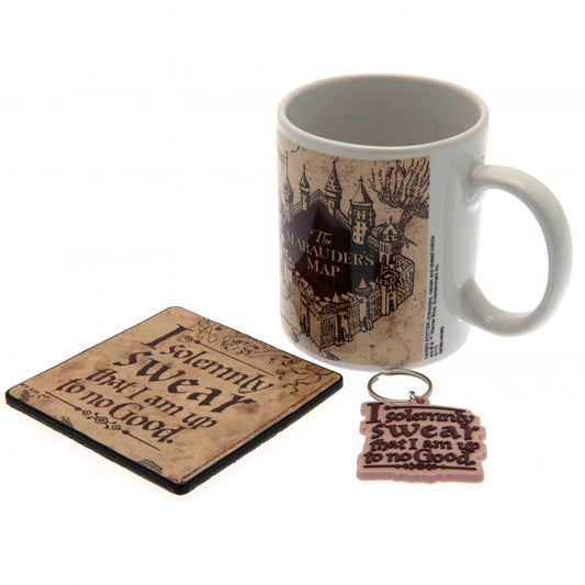 Official Harry Potter Mug & Coaster Set Marauders Map