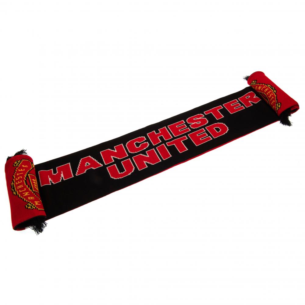 Official Manchester United FC Stripe Scarf