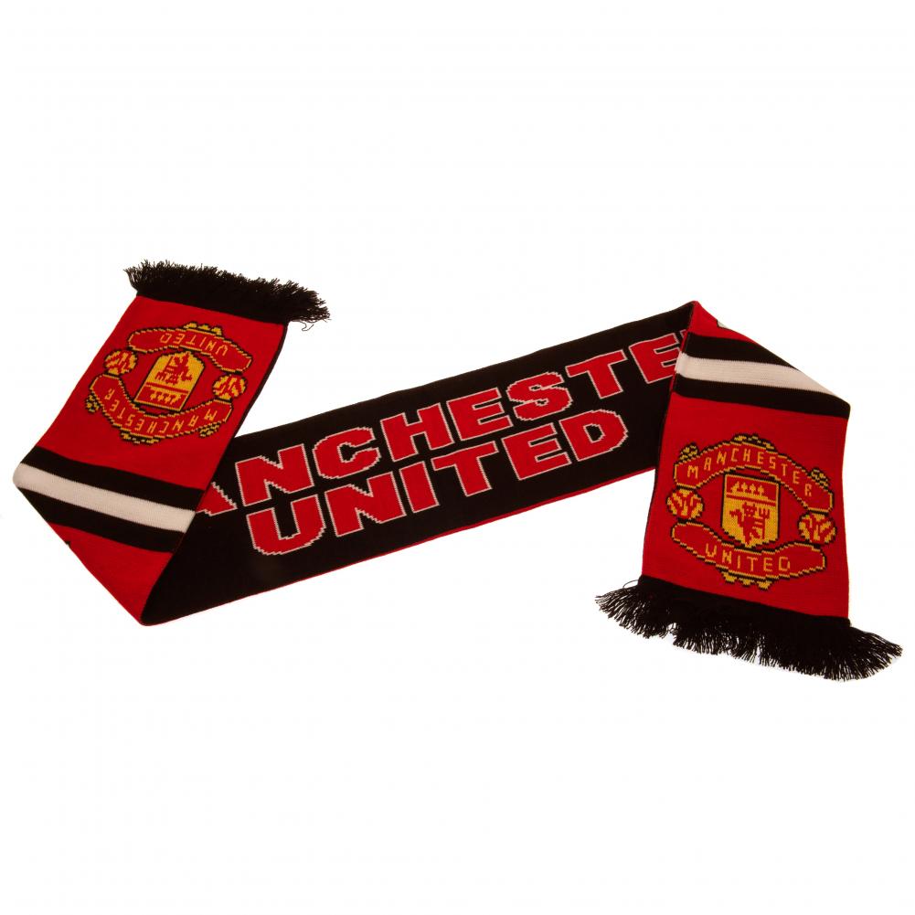 Official Manchester United FC Stripe Scarf