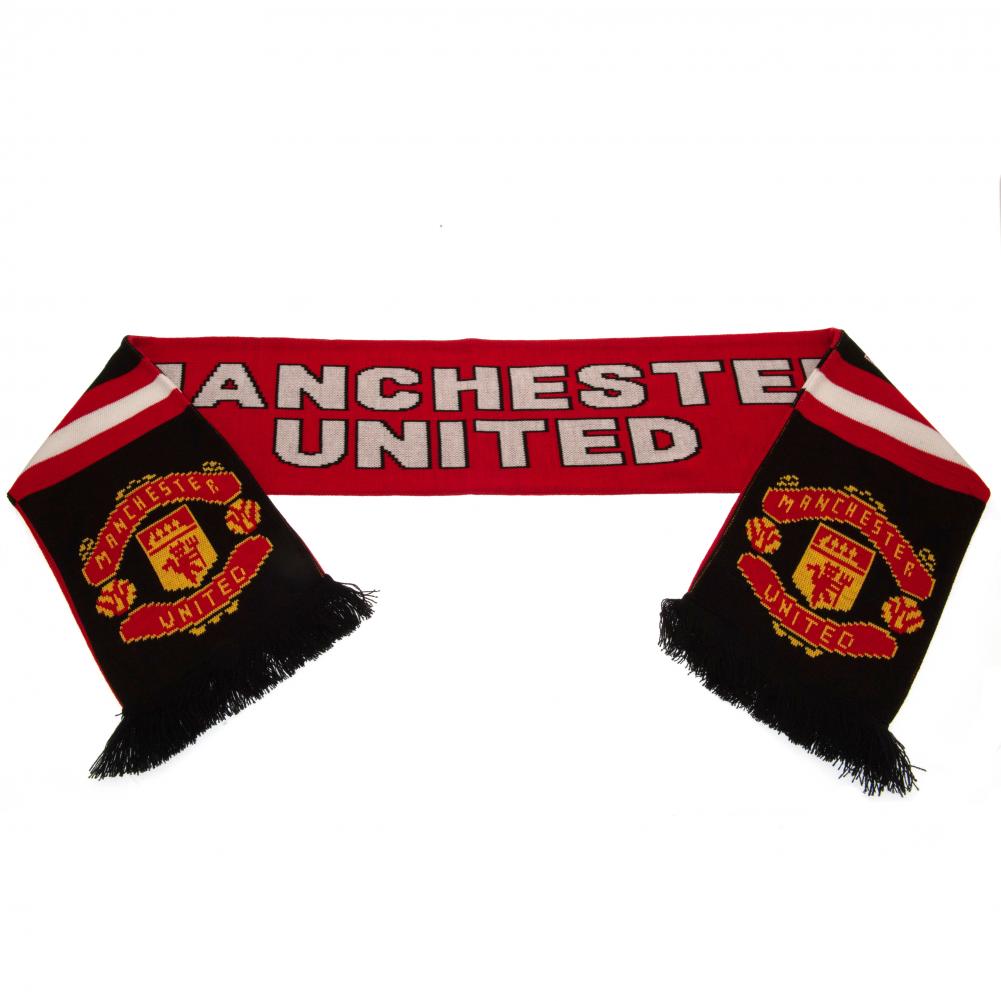 Official Manchester United FC Stripe Scarf