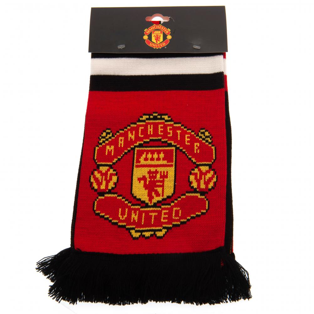 Official Manchester United FC Stripe Scarf