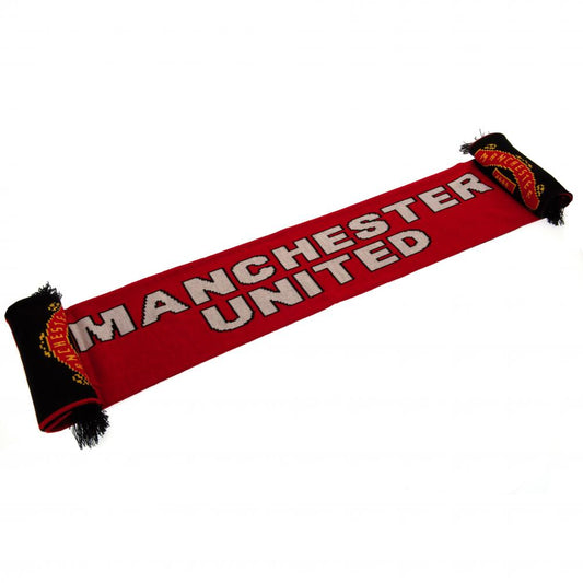 Official Manchester United FC Stripe Scarf