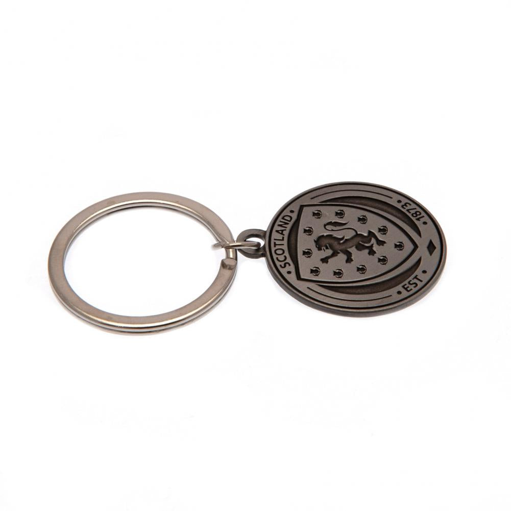 Official Scottish FA Antique Silver Crest Keyring