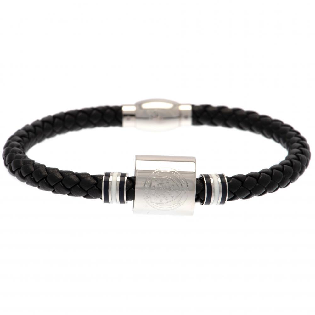 Official Scottish FA Colour Ring Leather Bracelet