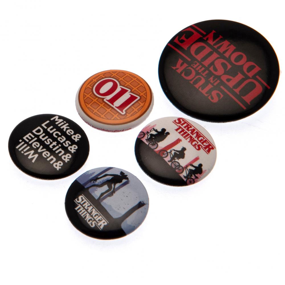 Official Stranger Things Button Badge Set