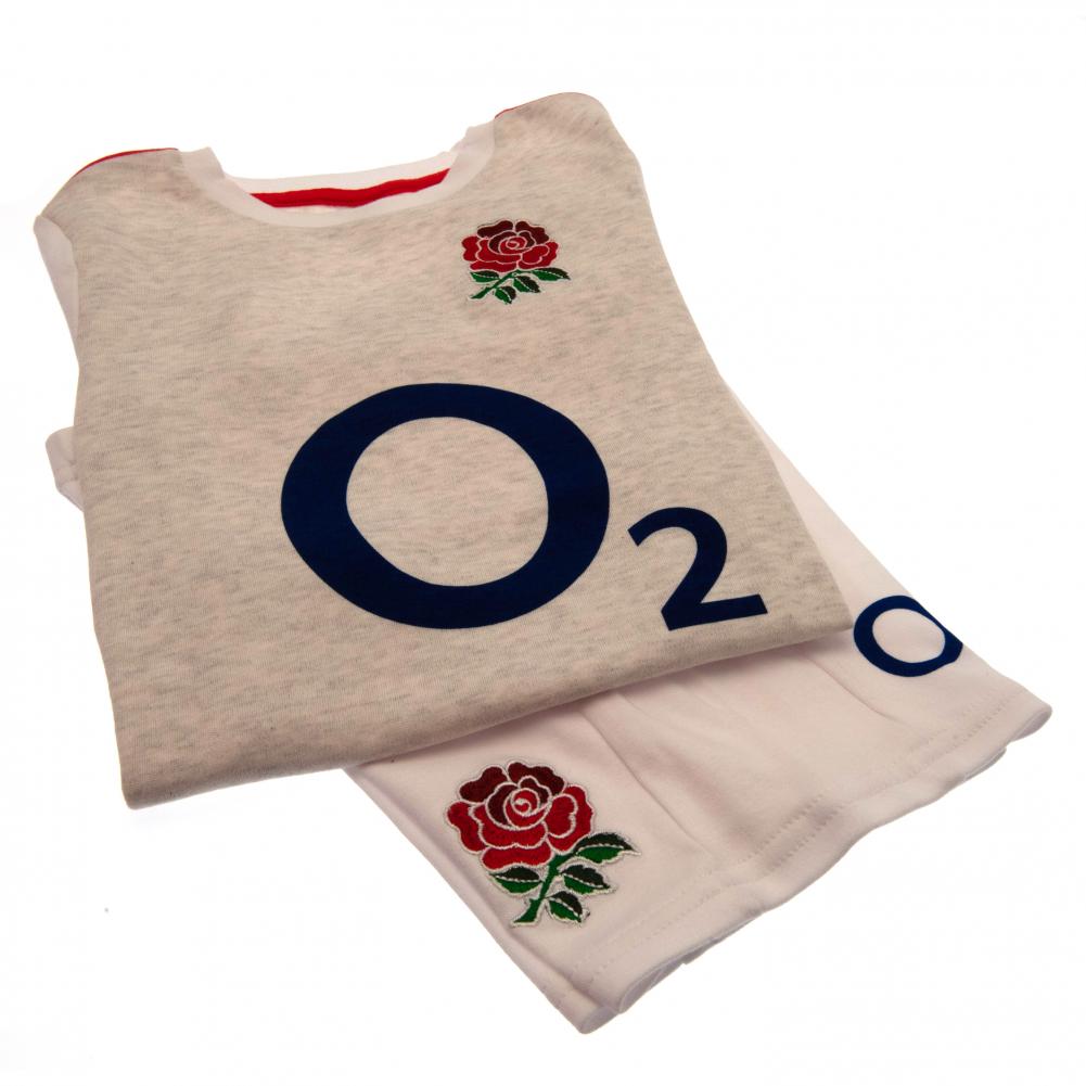 Official England RFU Shirt & Short Set 6/9 mths GR