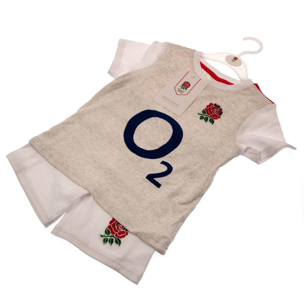 Official England RFU Shirt & Short Set 6/9 mths GR