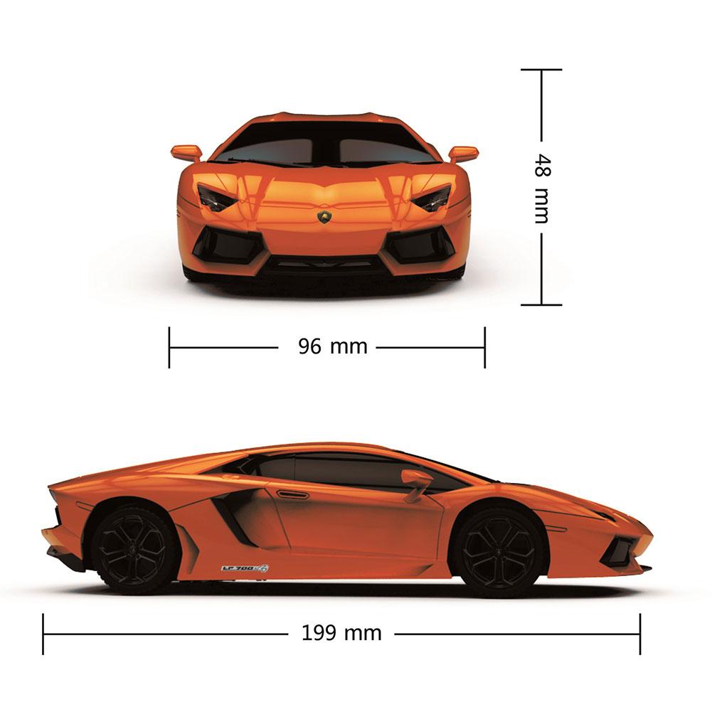 Official Lamborghini Aventador Radio Controlled Car 1:24 Scale Orange