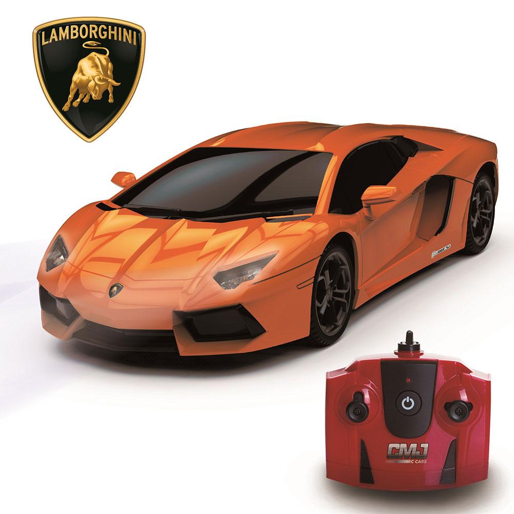 Official Lamborghini Aventador Radio Controlled Car 1:24 Scale Orange