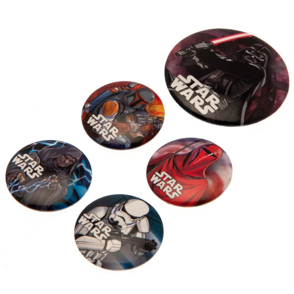 Official Star Wars Button Badge Set