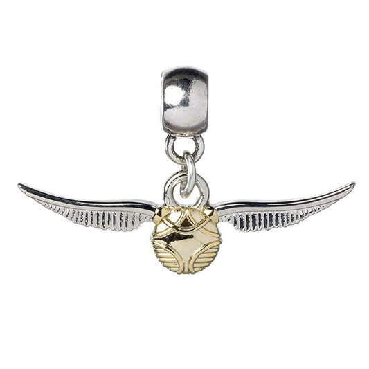 Official Harry Potter Silver Plated Charm Golden Snitch