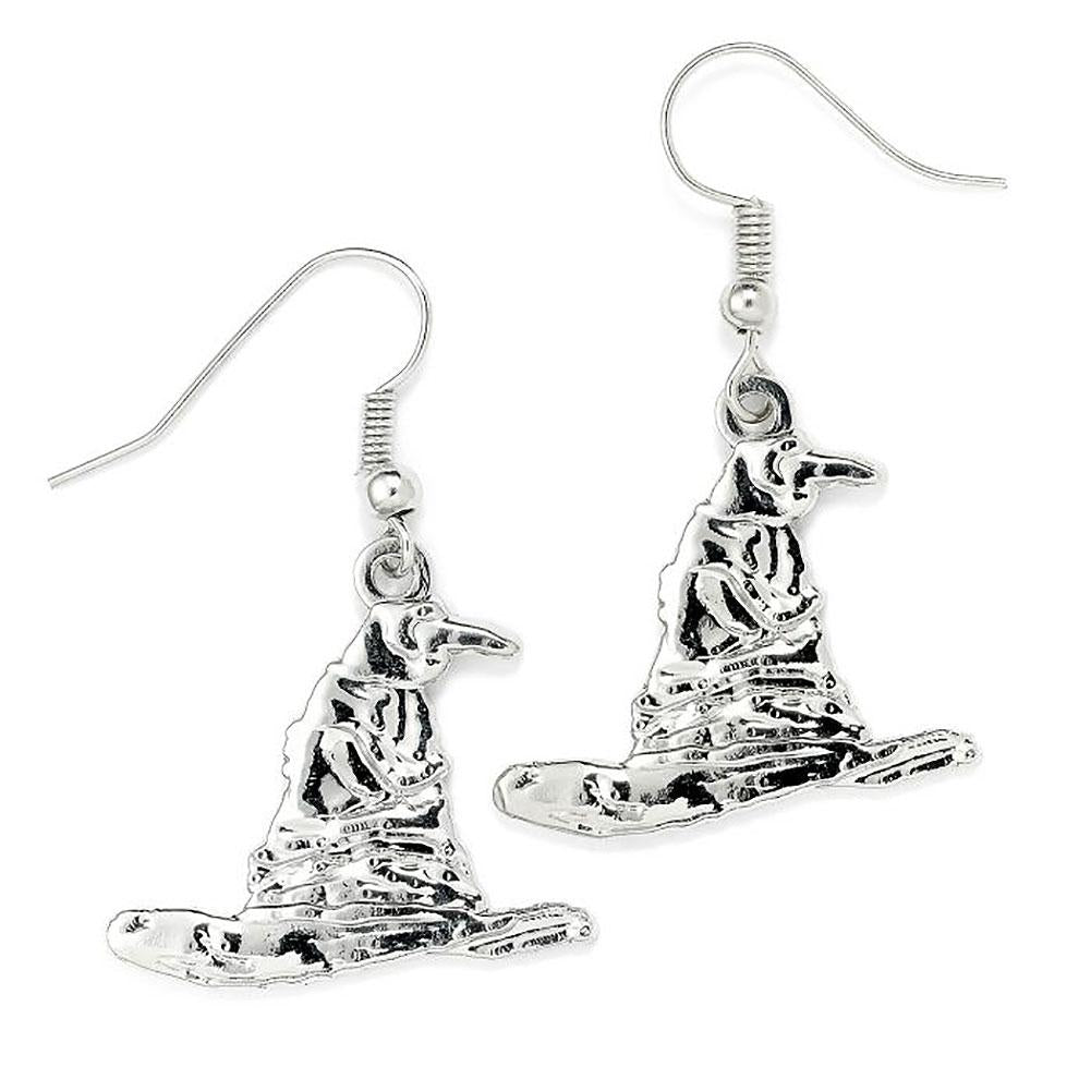 Official Harry Potter Silver Plated Earrings Sorting Hat