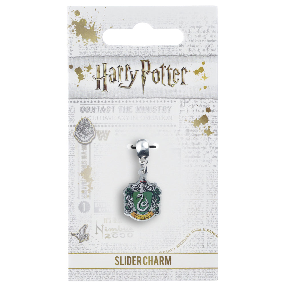 Official Harry Potter Silver Plated Charm Slytherin