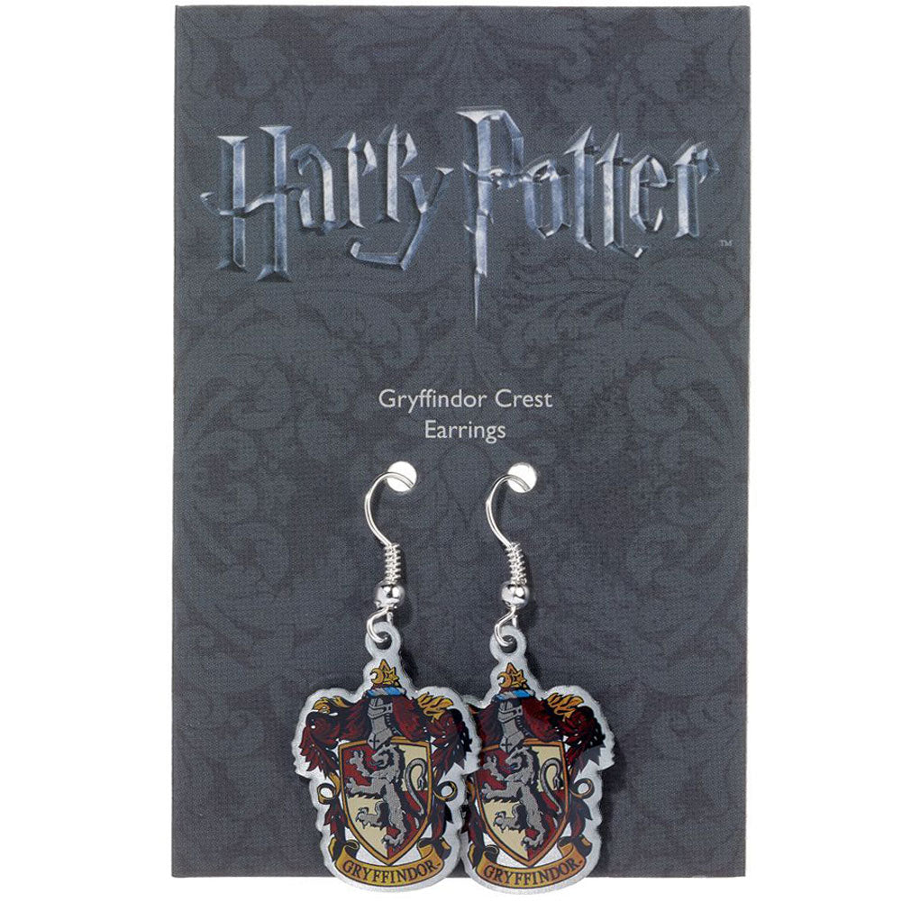 Official Harry Potter Silver Plated Earrings Gryffindor