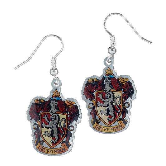 Official Harry Potter Silver Plated Earrings Gryffindor