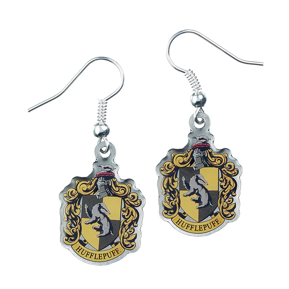 Official Harry Potter Silver Plated Earrings Hufflepuff