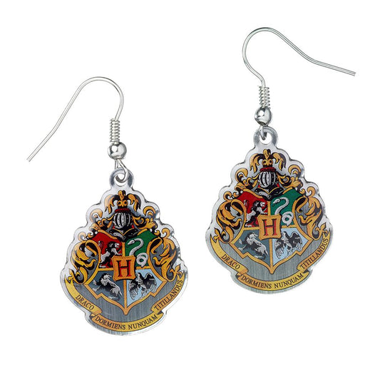 Official Harry Potter Silver Plated Earrings Hogwarts