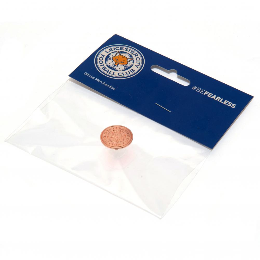 Official Leicester City FC Rose Gold Crest Badge