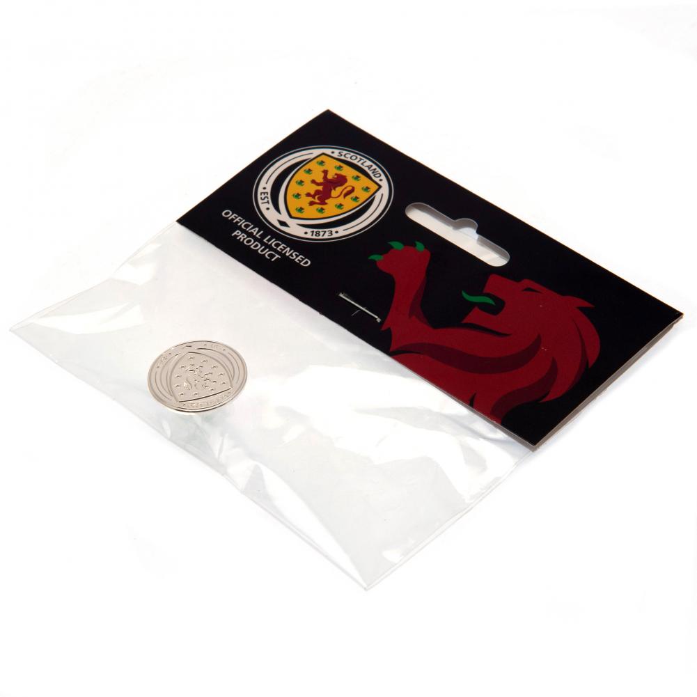 Official Scottish FA Silver Plated Crest Badge